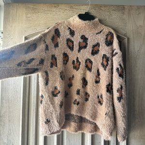Cheetah print sweater